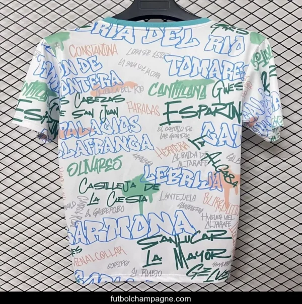 25_26 Real Betis White Graffiti Training Jersey - Image 5