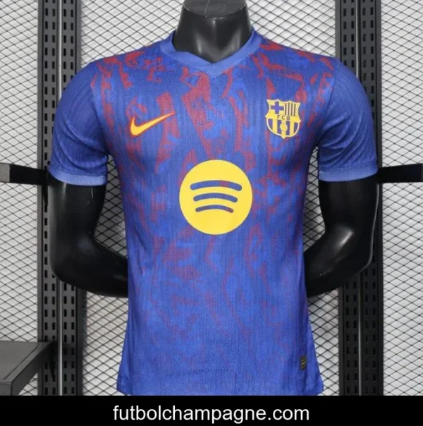 Player Version 25_26 Barcelona Blue with Red Pattern Jersey - Image 9