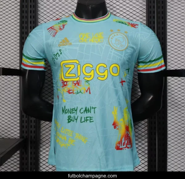 Player Version 25_26 Ajax Navy Skyblue with Bob Marley Tribute Jersey - Image 10