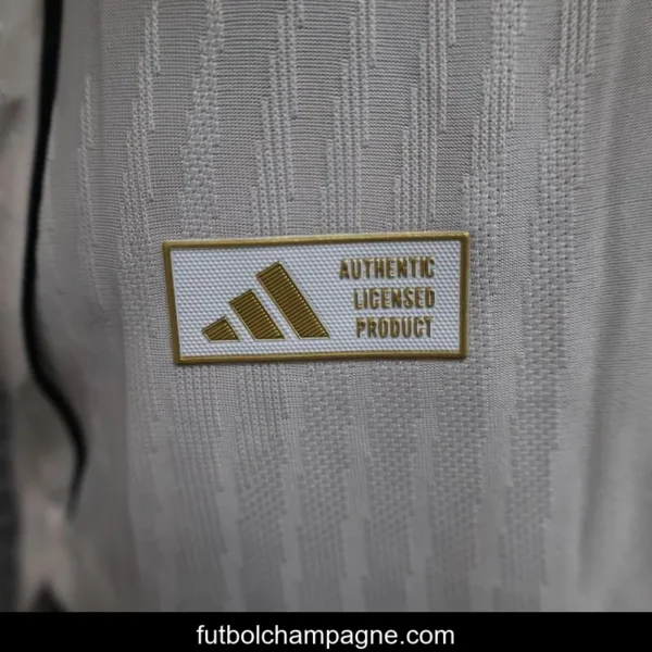 Player Version 25_26 Real Madrid White with Textured Pattern Jersey - Image 9