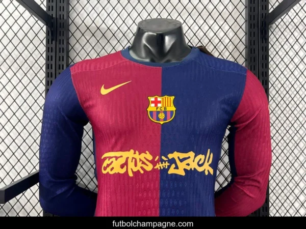Player Version 24_25 Barcelona x Travis Scott Home Long Sleeve Jersey - Image 7