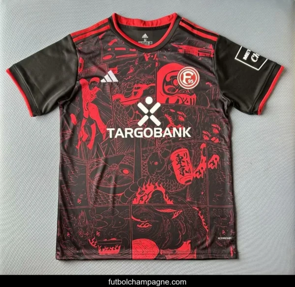 24_25 Fortuna Düsseldorf Daruma Black Jersey - Image 9