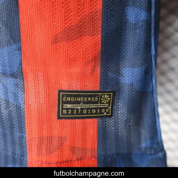 Player Version 25_26 Barcelona Home Blue Red Stripes Jersey with Spotify Sponsor - Image 9