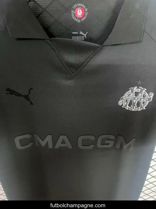 24_25 Olympique Marseille Black 125th Goalkeeper Jersey - Image 5