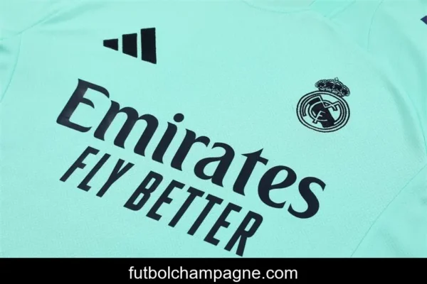 24_25 Real Madrid Lake Blue Short Sleeve Jersey+Shorts - Image 18