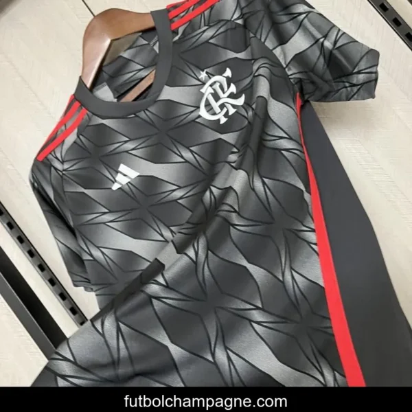 24_25 Womens Flamengo Third Black Jersey NO Sponsor - Image 10