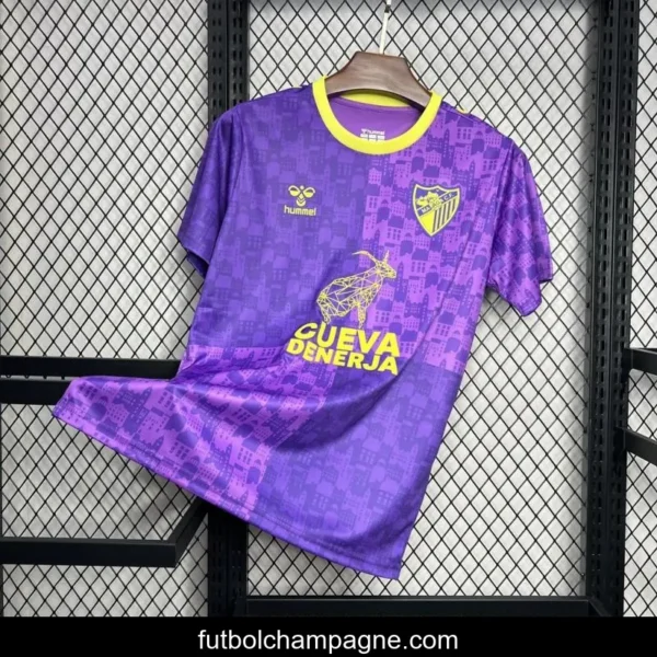 24_25 Malaga Purple Pre-match Training Jersey - Image 8