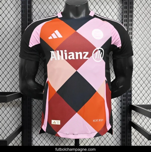 25_26 Player Version Bayern Munich Training Grid Pattern Jersey - Image 10