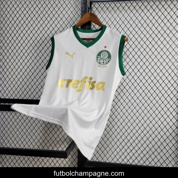 24_25 Palmeiras Away White Vest Jersey - Image 9