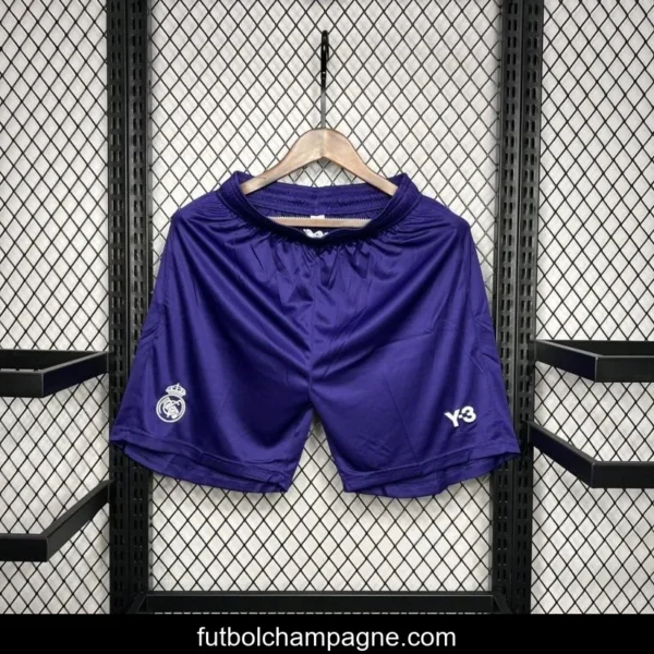 24_25 Real Madrid x Y3 Purple Special Edition Shorts - Image 5