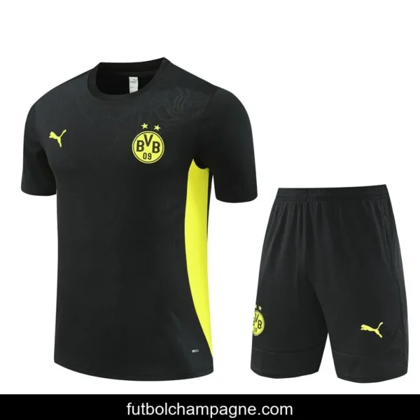 24_25 Borussia Dortmund Black Short Sleeve Jersey+Shorts - Image 12