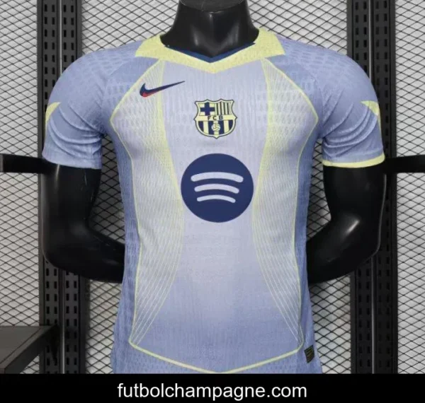 Player Version 25_26 Barcelona Light Blue with Geometric Pattern Jersey - Image 10