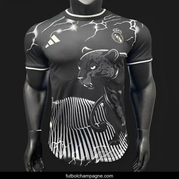 Player Version 24_25 Real Madrid Black Panther Special Jersey - Image 5