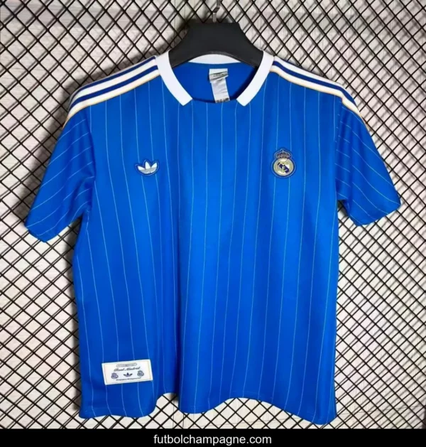 25_26 Real Madrid Adidas Original Blue Casual Jersey - Image 4