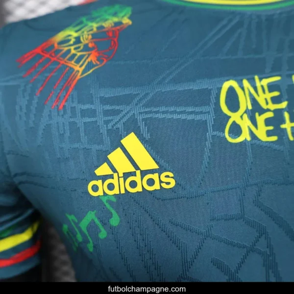 25_26 Ajax Navy Blue with Bob Marley Tribute Jersey - Image 8