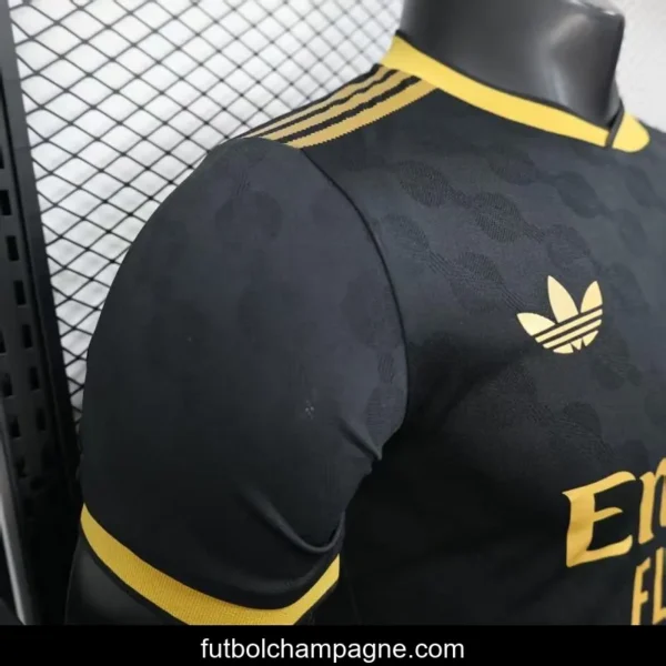 Player Version 25_26 Real Madrid Black with Gold Trim Jersey - Image 11