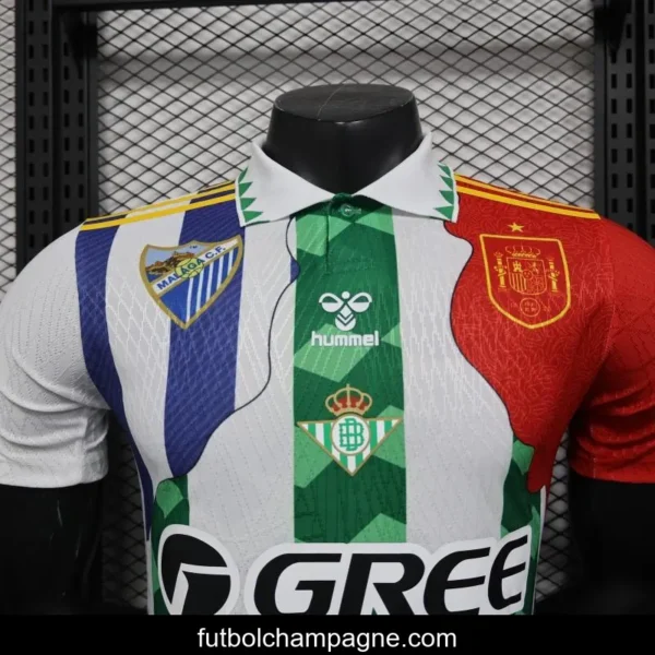 Player Version 25_26 Real Betis Multi-Club White with Colorful Tribute Patchwork Jersey - Image 7