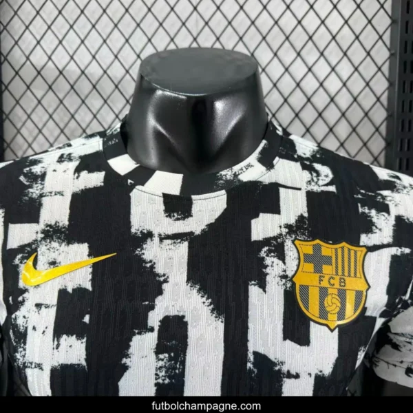 Player Version 25_26 Barcelona White with Abstract Graffiti Pattern Jersey - Image 10