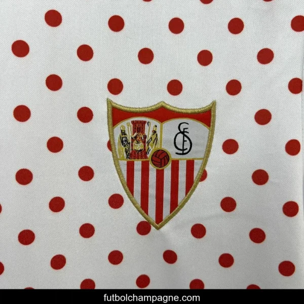 2025_26 Mens Sevilla FC White Prematch T-shirt Jersey - Image 11