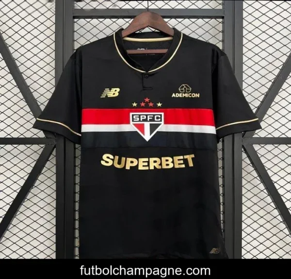 25_26 Sao Paulo Third Black Jersey - Image 8
