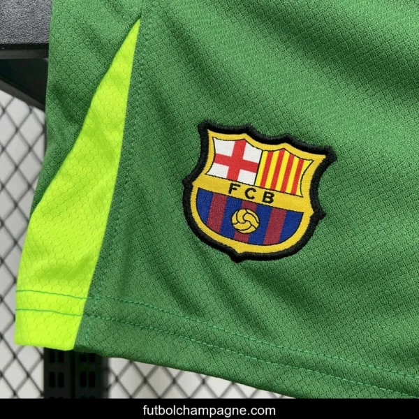 2025_26 Kids Barcelona Goalkeeper Green Kit - Image 13