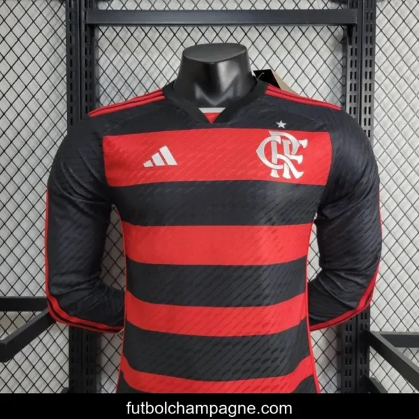 24_25 Player Flamengo Home Long Sleeve Jersey - Image 12