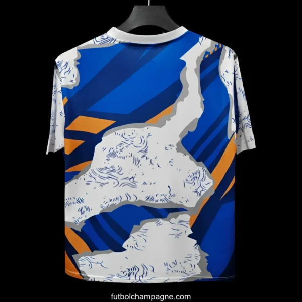25_26 Real Madrid Blue with Abstract Pattern Jersey - Image 3