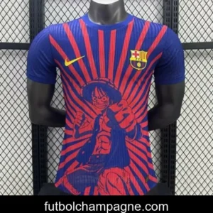 Player Version 25_26 Barcelona Blue with Anime Character Sunburst Pattern Jersey