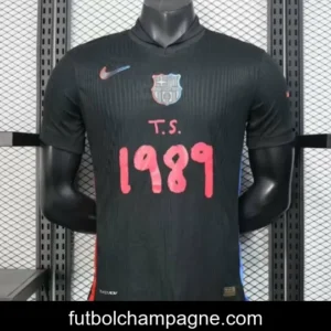 Player Version 25_26 FC Barcelona Black with Pink _T.S. 1989_ Jersey