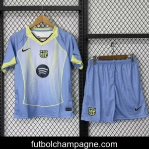 25_26 Kids Barcelona Light Blue with Gradient Pattern Jersey
