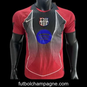 Player Version 25_26 FC Barcelona Red with Black Center Panel Jersey