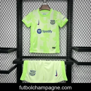 24_25 Kids Barcelona Third Green Jersey