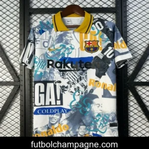25_26 FC Barcelona White with Collage Art Jersey