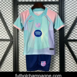 25_26 Kids Barcelona Blue Gradient with Spotify Jersey