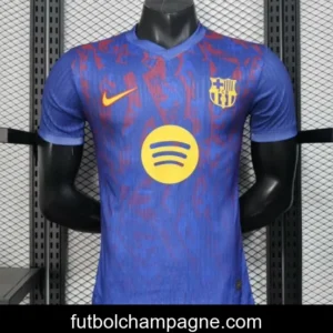 Player Version 25_26 Barcelona Blue with Red Pattern Jersey