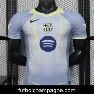 Player Version 25_26 Barcelona Light Blue with Geometric Pattern Jersey