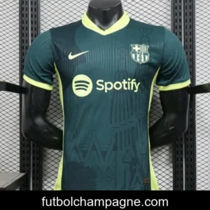 Player Version 25_26 FC Barcelona Dark Green with Neon Yellow Trim Jersey