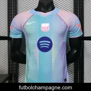 Player Version 25_26 FC Barcelona Mint Green with Pink Trim Jersey