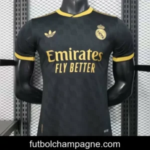 Player Version 25_26 Real Madrid Black with Gold Trim Jersey
