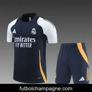 24_25 Real Madrid Navy White Short Sleeve Jersey+Shorts