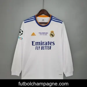 21_22 Real Madrid Final Version Long Sleeve Home Soccer Jersey