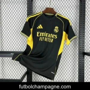 2025_26 Real Madrid Black And Yellow Special Edition Jersey
