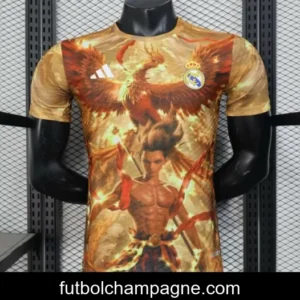 Player Version 25_26 Real Madrid Gold with Phoenix NA ZHA Jersey