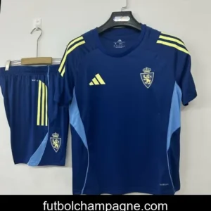 25_26 Real Zaragoza Training Jersey Royal Blue+Shorts