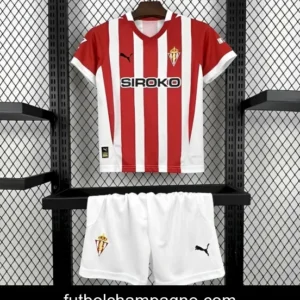 24_25 Kids Sporting De Gijon Home 16-28 Jersey