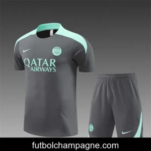 24_25 PSG Grey Short Sleeve Jersey+Shorts