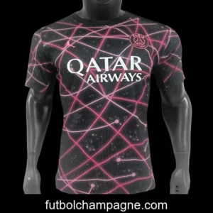 Player Version 25_26 Paris Saint-Germain Black with Pink Laser Lines Jersey