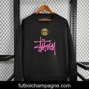 25_26 PSG STUSSY Black Sweatshirt