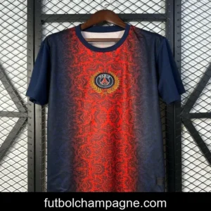 25_26 PSG Paris Saint-Germain Navy with Red Ornate Pattern Jersey