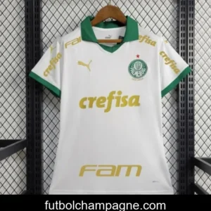 24_25 Women Palmeiras Away White Jersey + All Sponsors